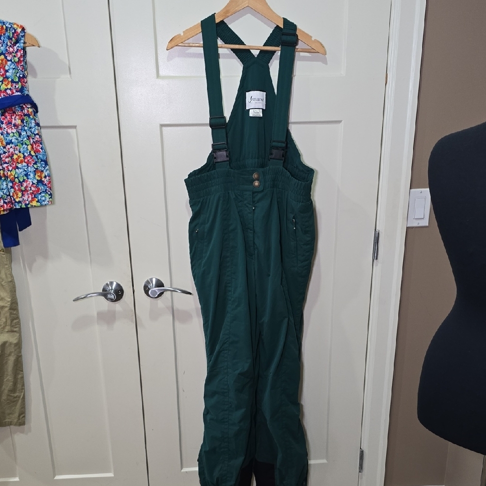 Green Snow Bib Overalls